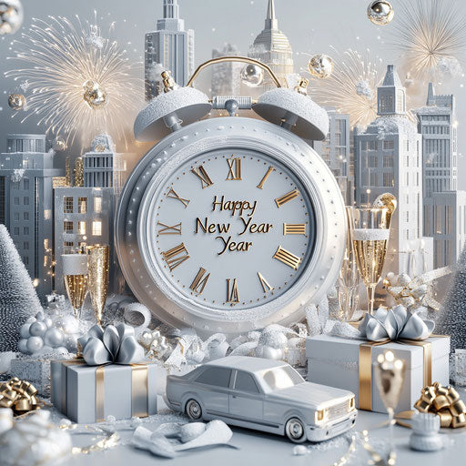 Festive Happy New Year 2025 Images Greeting Templates