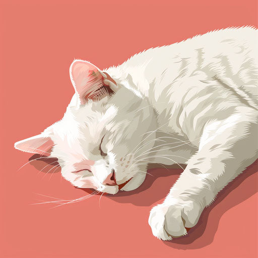 Nap illustration with flat random background