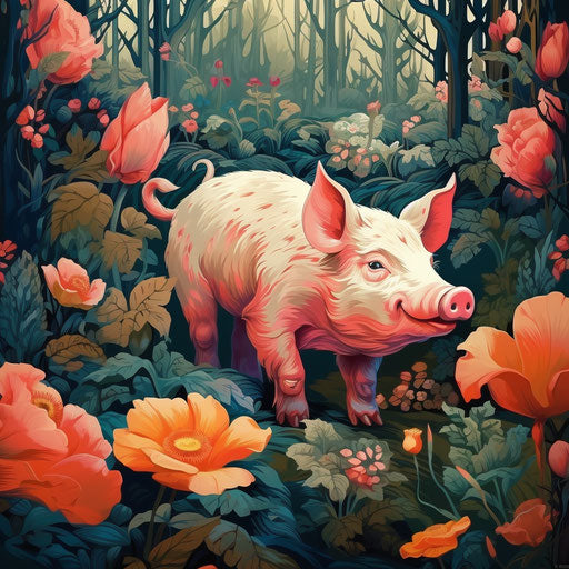 Nature's Friends, Not Food: Detailed Art Print