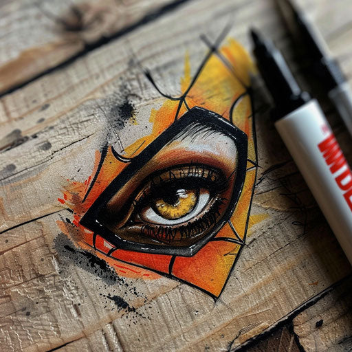 Dynamic superhero mask by the eye