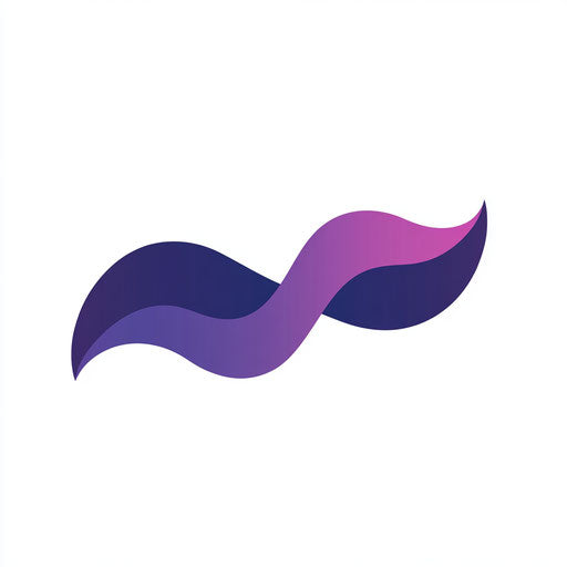 Minimalist banner with modern typography in purple and navy