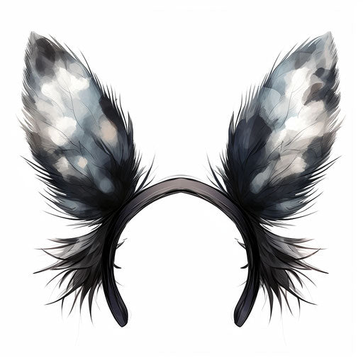 Bunny ears artwork in the style of Chiaroscuro Art