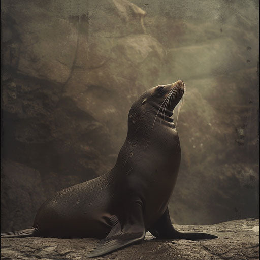 Sea lion in a peaceful natural setting