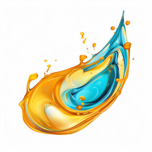 Drop clipart in the style of Oil painting