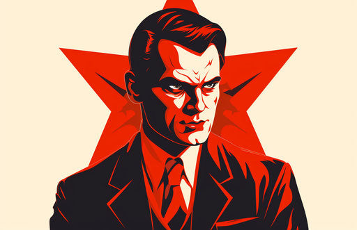 Devil star on transparent background, Soviet style, RTX on 17:11