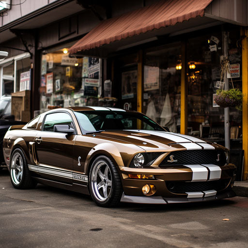 Classic Brown Ford Mustang GT Shelby