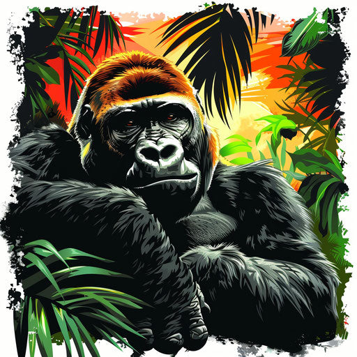 Zoo clipart in photo realistic style with a flat random background