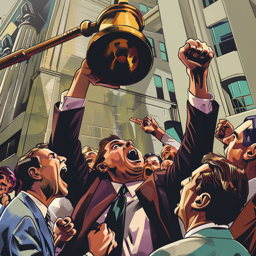 Exciting ringing of the stock exchange bell