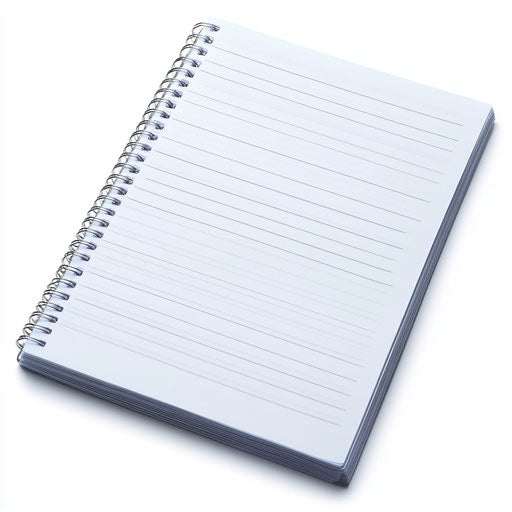 Realistic legal pad, high resolution, isolated