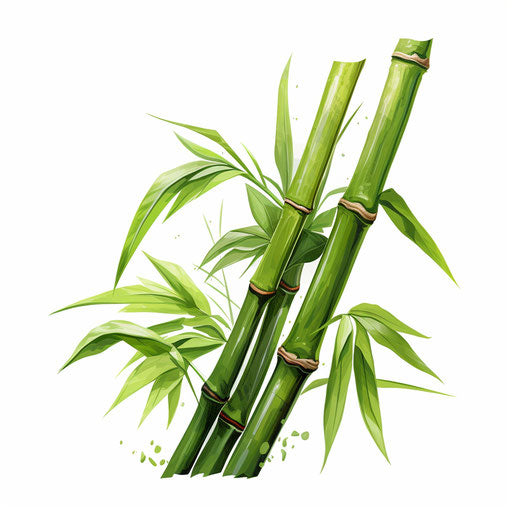 Bamboo in the style of oil painting