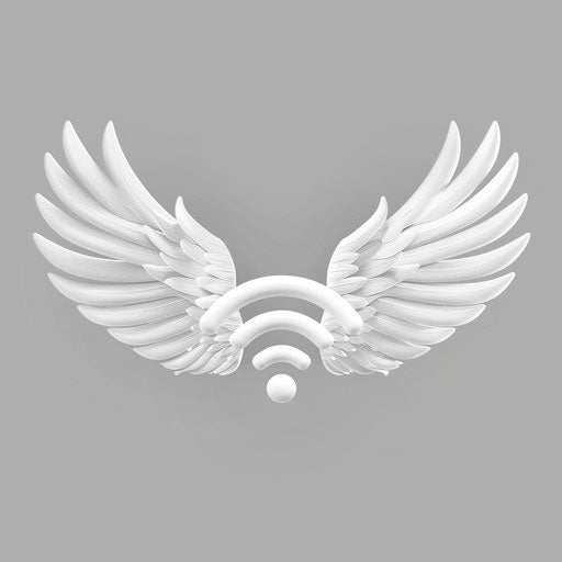 Realistic WiFi clipart on flat random background