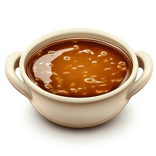 Realistic clipart of Gravy, high resolution, no background, isolated