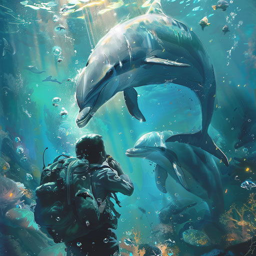 Heartfelt reunion of dolphins with old marine friends