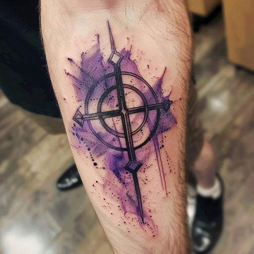 Arcane symbol curse mark tattoo, suggesting hidden magic