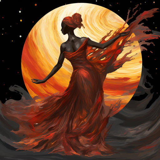 Venus clipart in the style of Impressionistic Art, on a white background