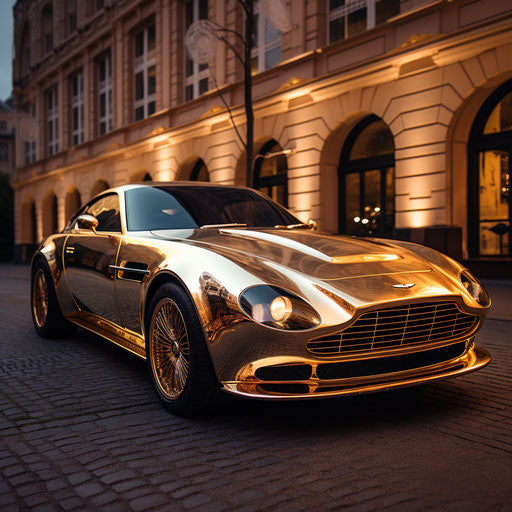 Classic gold luxury car