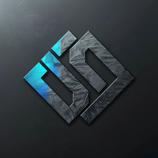 Professional neon logo with muted neon colors