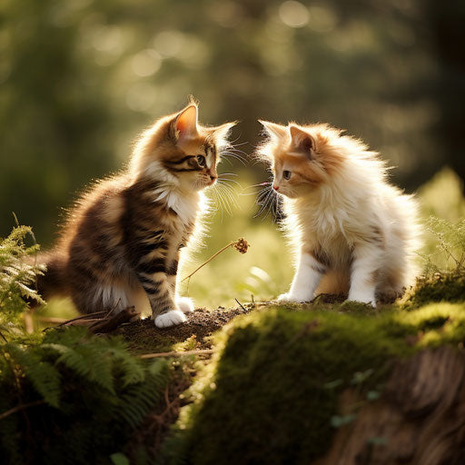 Playful Norwegian Forest Cat Kittens