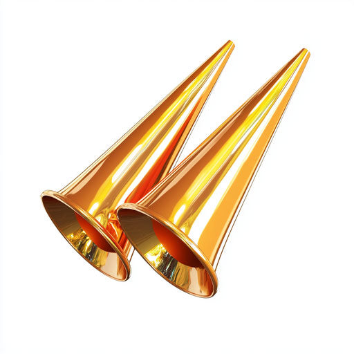 Realistic clipart of a New Year's Eve Party Horn