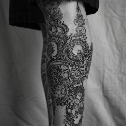 Tattoo symbols with intricate details