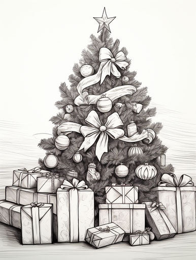 Christmas Tree with Gifts on Top