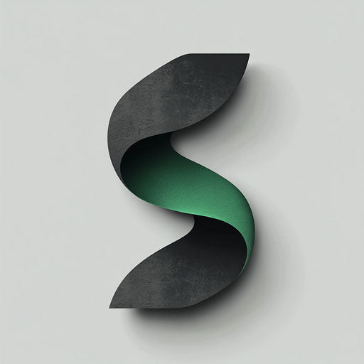 Stylish banner design in dark green and black on light gray