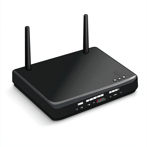 Realistic clipart of a modem, high resolution, isolated
