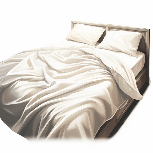 Bed clipart in the style of Chiaroscuro Art