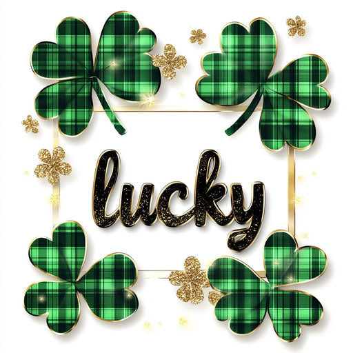 3D vector design art with leopard print and green plaid