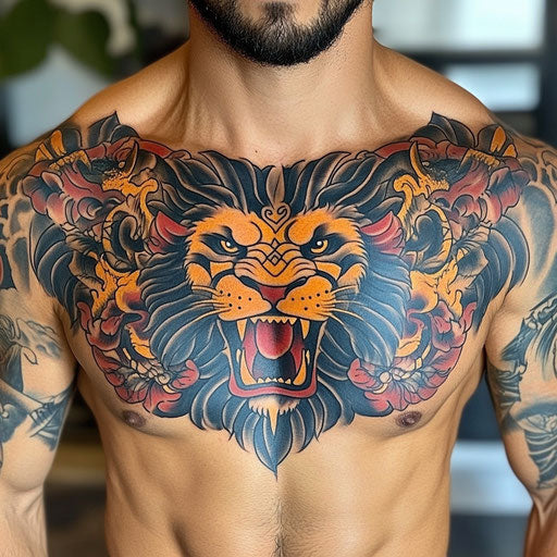 Chest Piece Tattoo Tattoo Design Pack