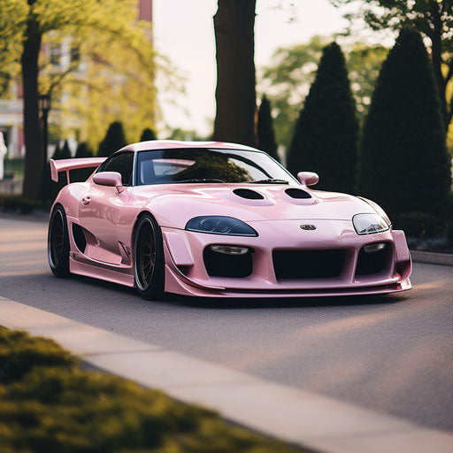 Classic car Light pink metallic