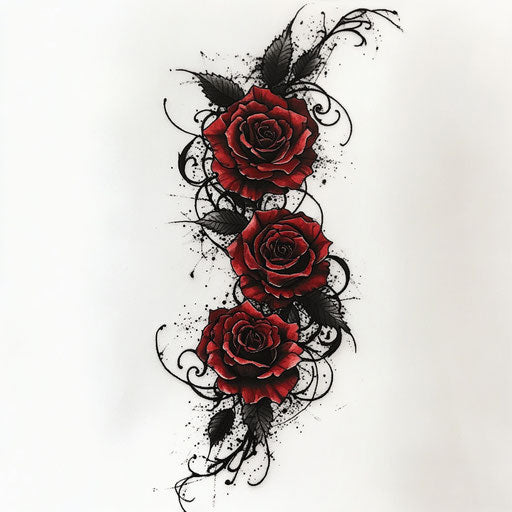 Dark tattoos with gothic roses