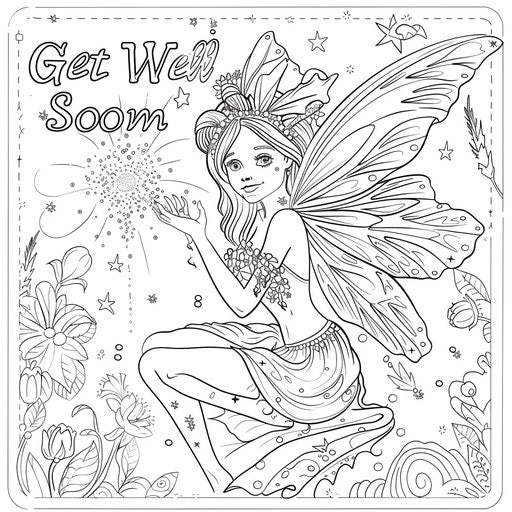 Artistic Skills with Get Well Soon Coloring Pages