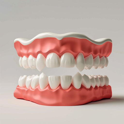 Realistic dentist clipart on a flat white background