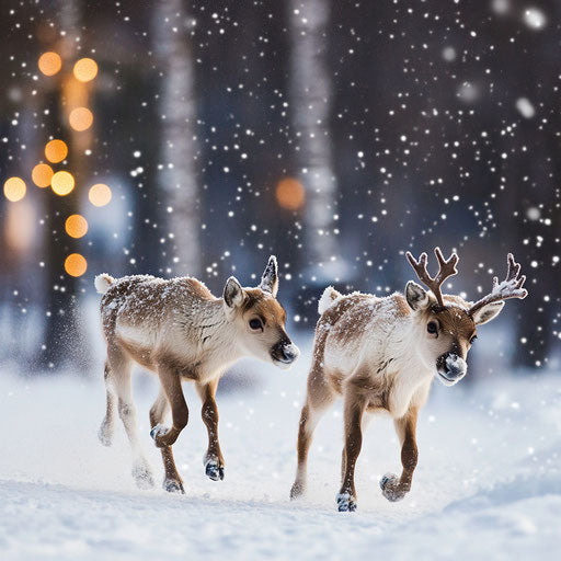 Elegant Reindeer Festive Artwork