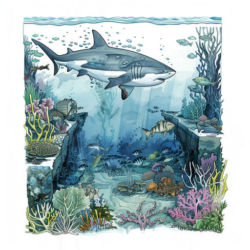 Shark's journey from shallows to deep sea