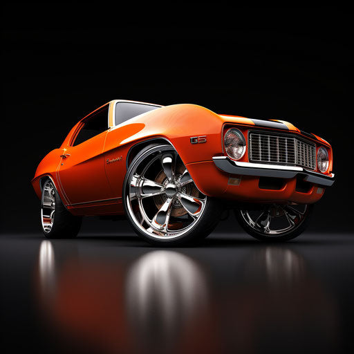 Classic Chevrolet Camaro with modern alloy rims