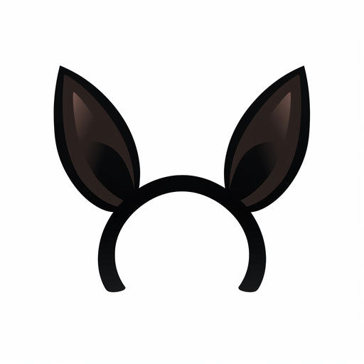 Bunny ears illustration in Minimalist style