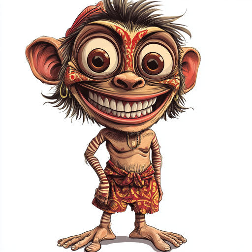 Humorous caricature of a house with human characteristics