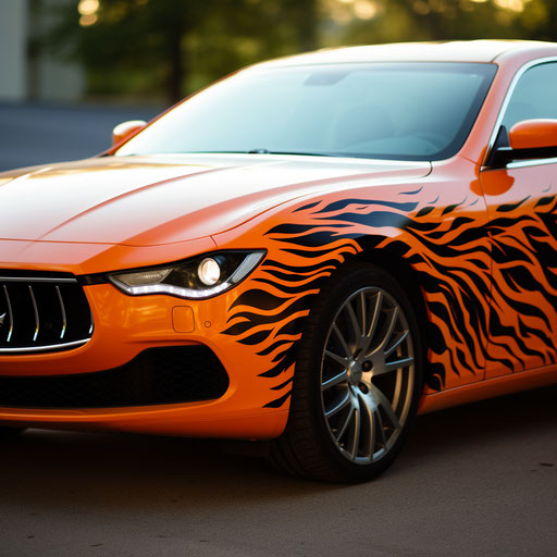 Classic flame decals Maserati Ghibli