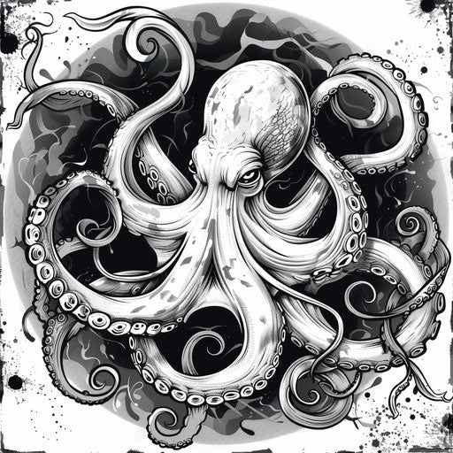 Octopus Tattoo Vector Art