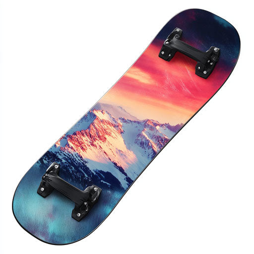 High-resolution realistic clipart of a snowboard