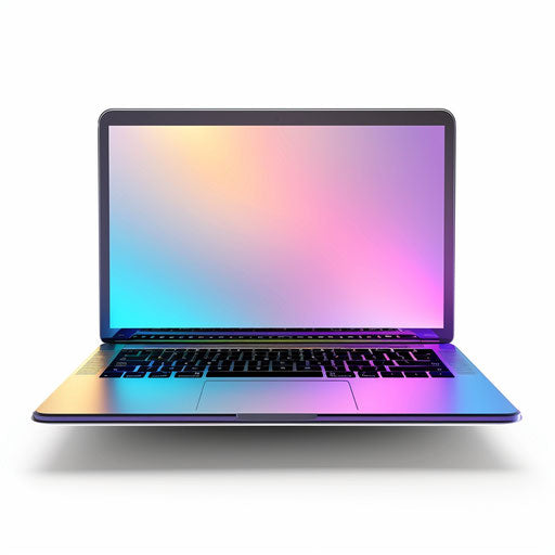 Realistic PC clipart with flat white background