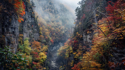 A canyon deep in the Appalachian mountains 16:9
