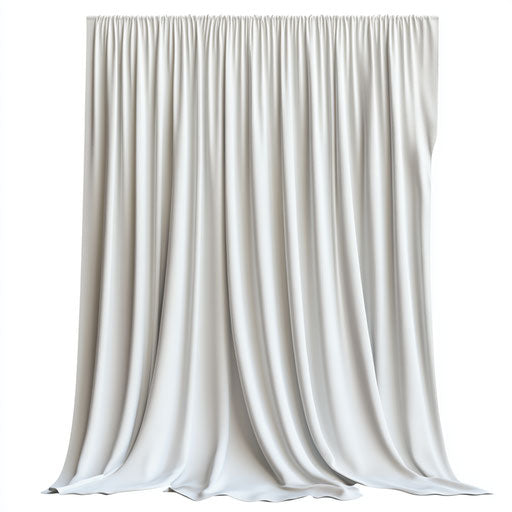 3D Backdrop Curtain with photo realistic style