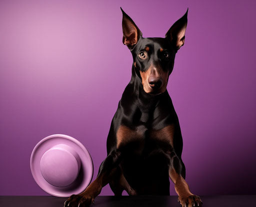 Playing with a purple frisbee