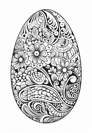 Easter coloring page, captivating 23:33