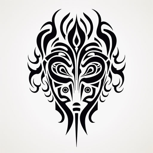 Free tribal tattoo designs, simplistic vector art style