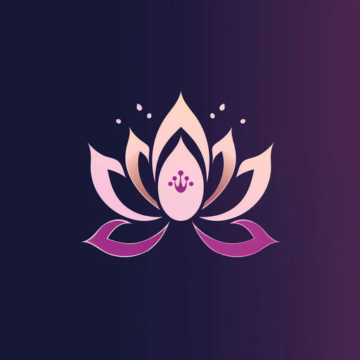 Stylized lotus flower for purity and enlightenment