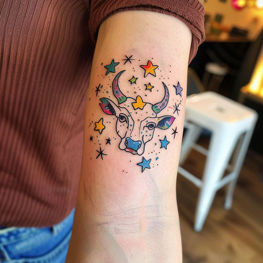 Cheerful sketch of the Taurus constellation